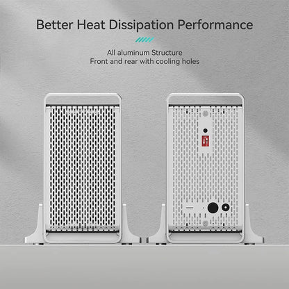 Yottamaster 1/2 Bay RAID Hard Drive Enclosure — 2.5"/3.5" SATA SSD/HDD External Case USB 3.1 Type-C 10Gbps, Supports Up to 2×16TB