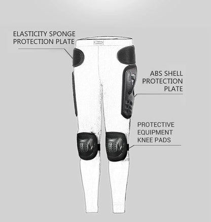 5XL Men's Motorcycle Jacket – Full Body Armor Protection for Motocross, Enduro Racing, Moto Gear & Protective Clothing