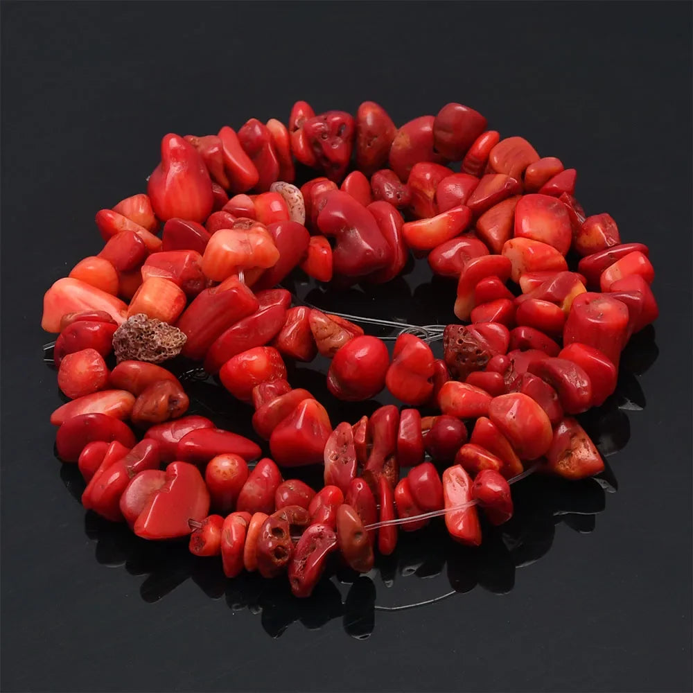 16 Inch Natural Stone Chip Beads - 5-8mm Irregular Crystal Agate Gravel Beads for DIY Bracelets & Jewelry Making