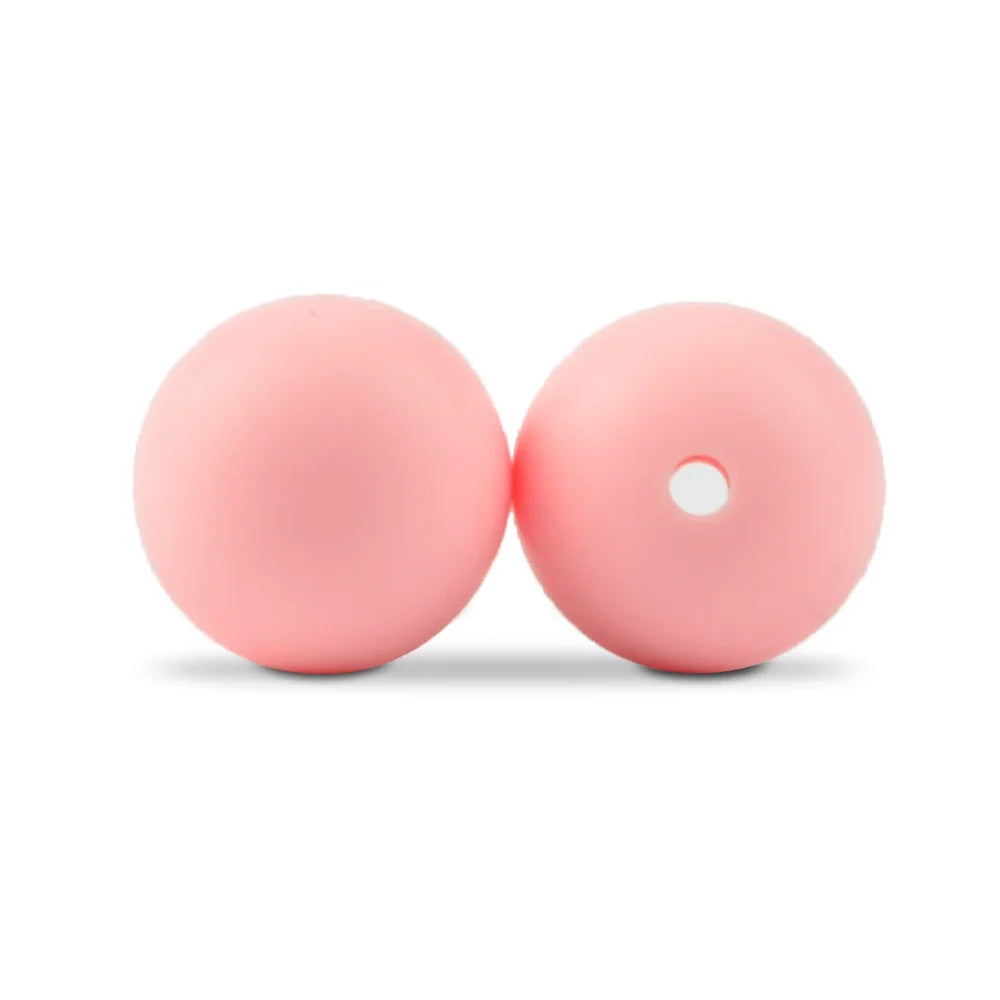 LOFCA Silicone Round Beads 20pcs - 9/12/15mm DIY Jewelry Making Beads for Bracelets, Keychains & Necklaces