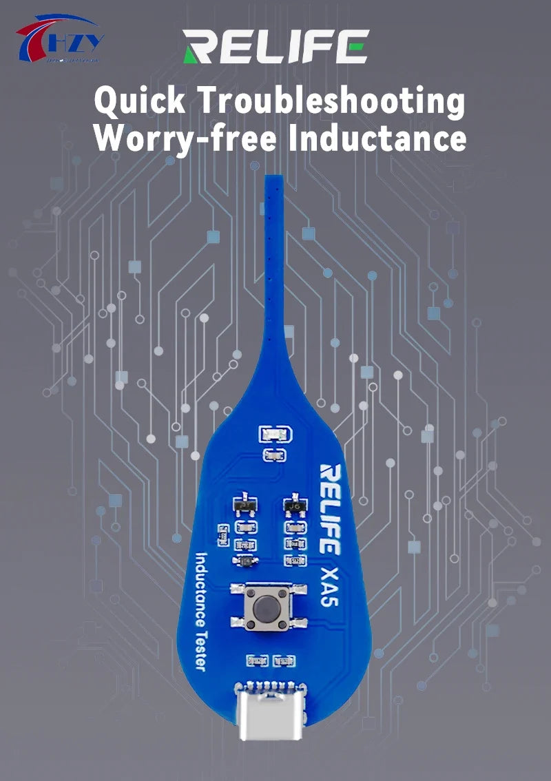 RELIFE XA5 Inductance Tester - Non Contact Electromagnetic Fault Detector for Phone PCB Motherboard Repair Diagnostics