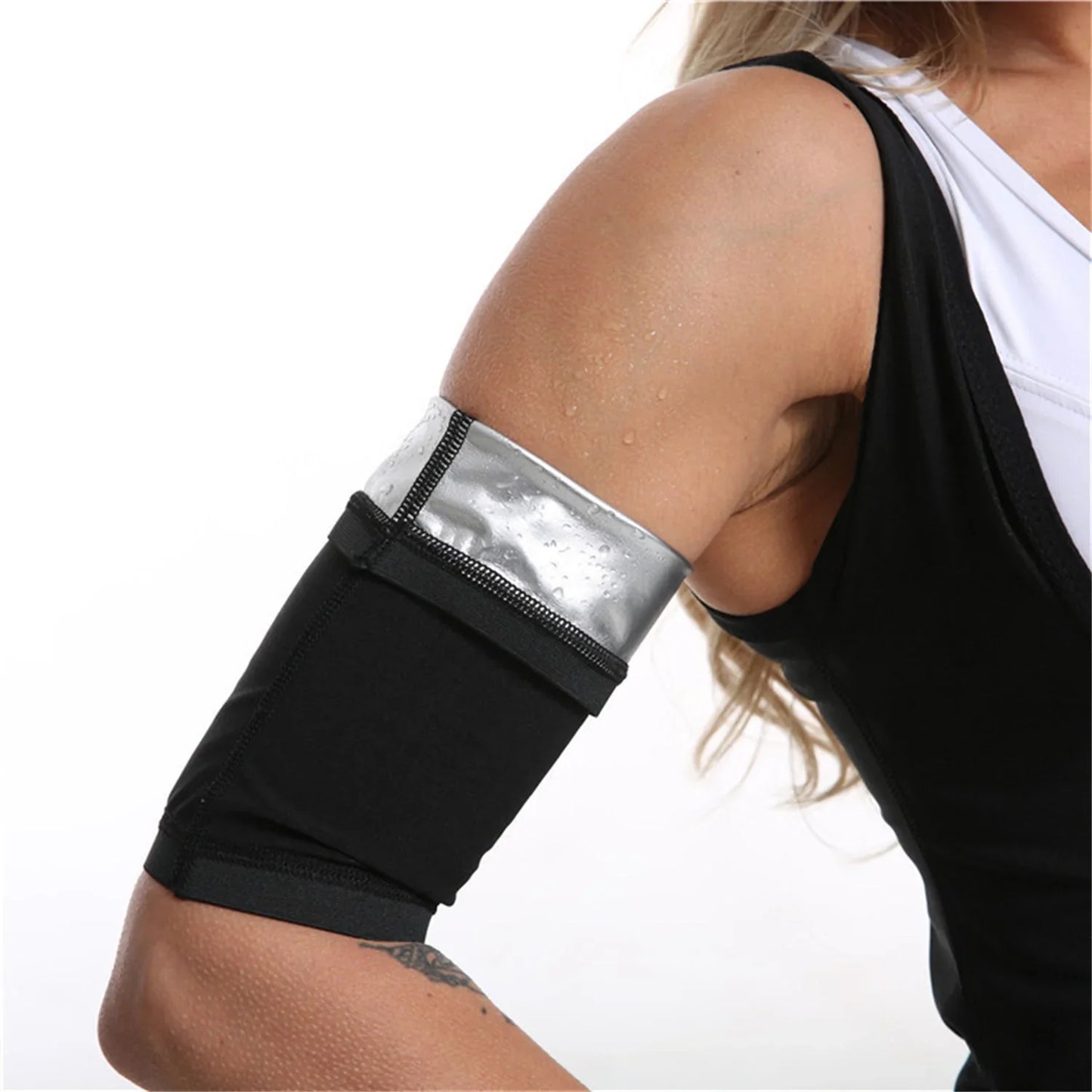 Women's Sauna Arm Sleeves - Sweat Slimming Arm Covers for Yoga, Running & Exercise