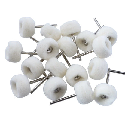 1-10pcs Mini 3mm Felt Polishing Brush – Sanding & Grinding Heads for Dremel Rotary Tool Jade Buffing