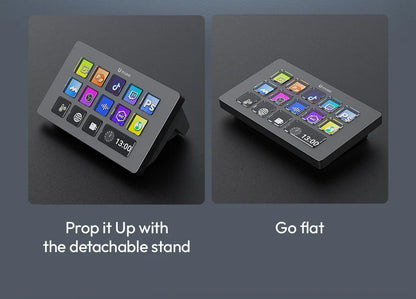 Ulanzi D200 Live Streaming Controller – 13 LCD Keys for Vlog, Content Creation, Photo & Video Editing, Gaming, Office Work