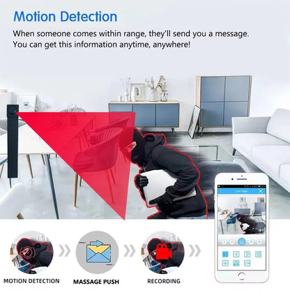 4K HD Mini WiFi Camera - Remote Viewing Motion Detection DIY Home Monitoring Camera