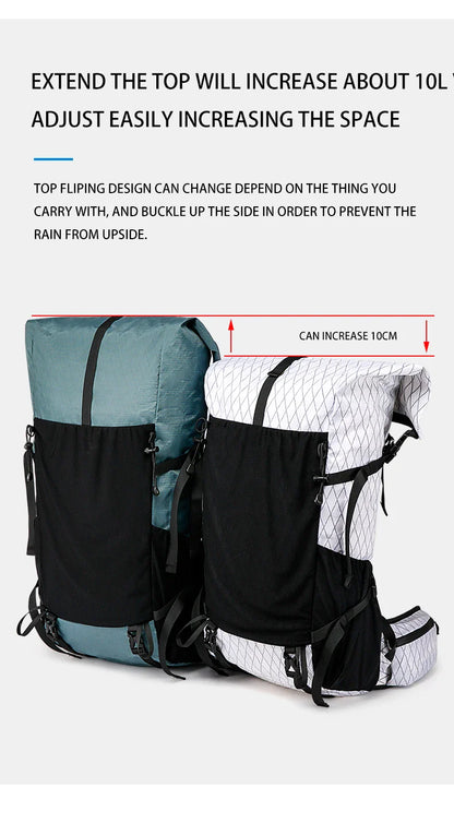 40L Outdoor Hiking Backpack – Waterproof Camping & Climbing Bag, Large Capacity Travel Backpack for Men & Women (2024 New)