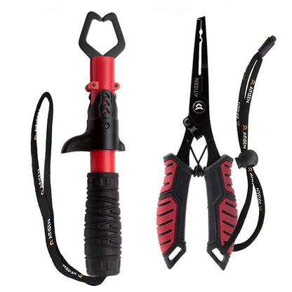 Stainless Steel Fishing Gripper - Professional Fish Lip Grabber Clip for Secure Fish Handling & Tackle