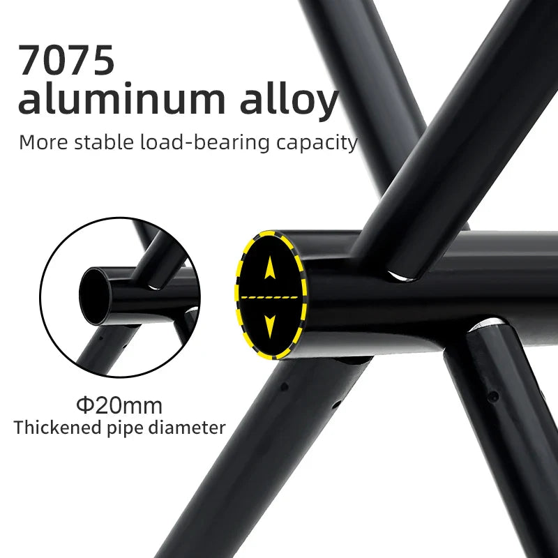 Portable Folding Camping Stool Aluminum Alloy Lightweight Outdoor Fishing & Picnic Chair