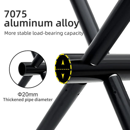 Portable Folding Camping Stool Aluminum Alloy Lightweight Outdoor Fishing & Picnic Chair