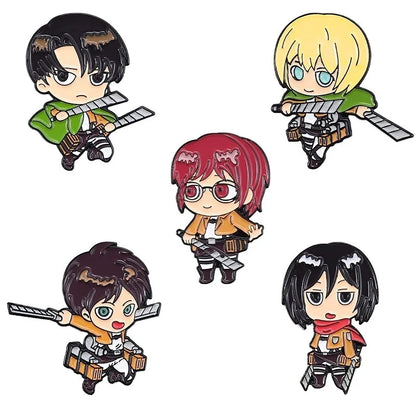 Attack on Titan Enamel Pin Badge - Anime Metal Lapel Pin for Bags, Backpacks & Fan Collectible Gift