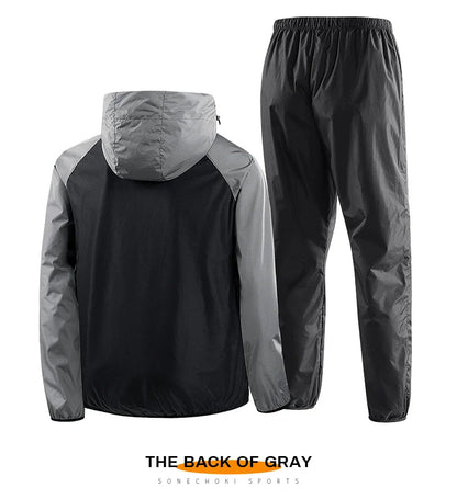 Unisex Sauna Suit Gym Set – Full Body Sweating Sportswear for Men & Women, Boxing, Running, Fitness & Weight Loss Tracksuit