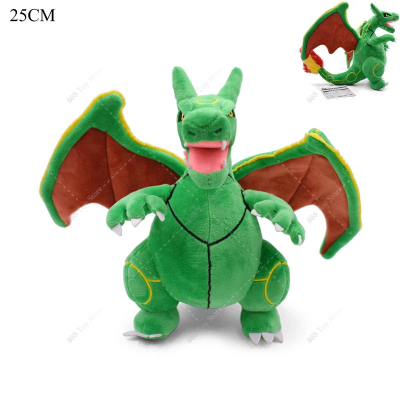 Hot Sale Pokémon Plush Toys – Mega Rayquaza, Gyarados, Dragonair, Mimikyu, Lucario, Horsea, Charizard Soft Stuffed Peluche for Kids Xmas Gift