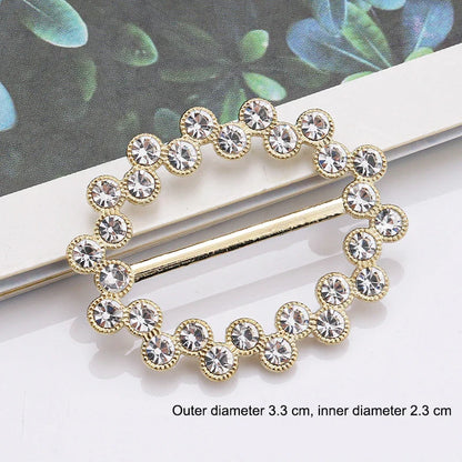 Elegant Alloy Brooch Pins with Pearls & Rhinestones – Minimalist Irregular Shapes, Fashion Accessory for Garments & Scarves