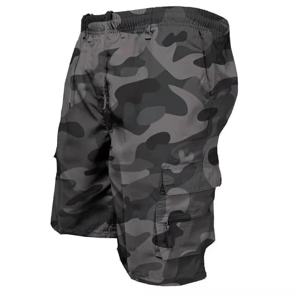 Men's Tactical Cargo Shorts - Camouflage Military Pocket Shorts for Hiking, Sports & Casual Wear