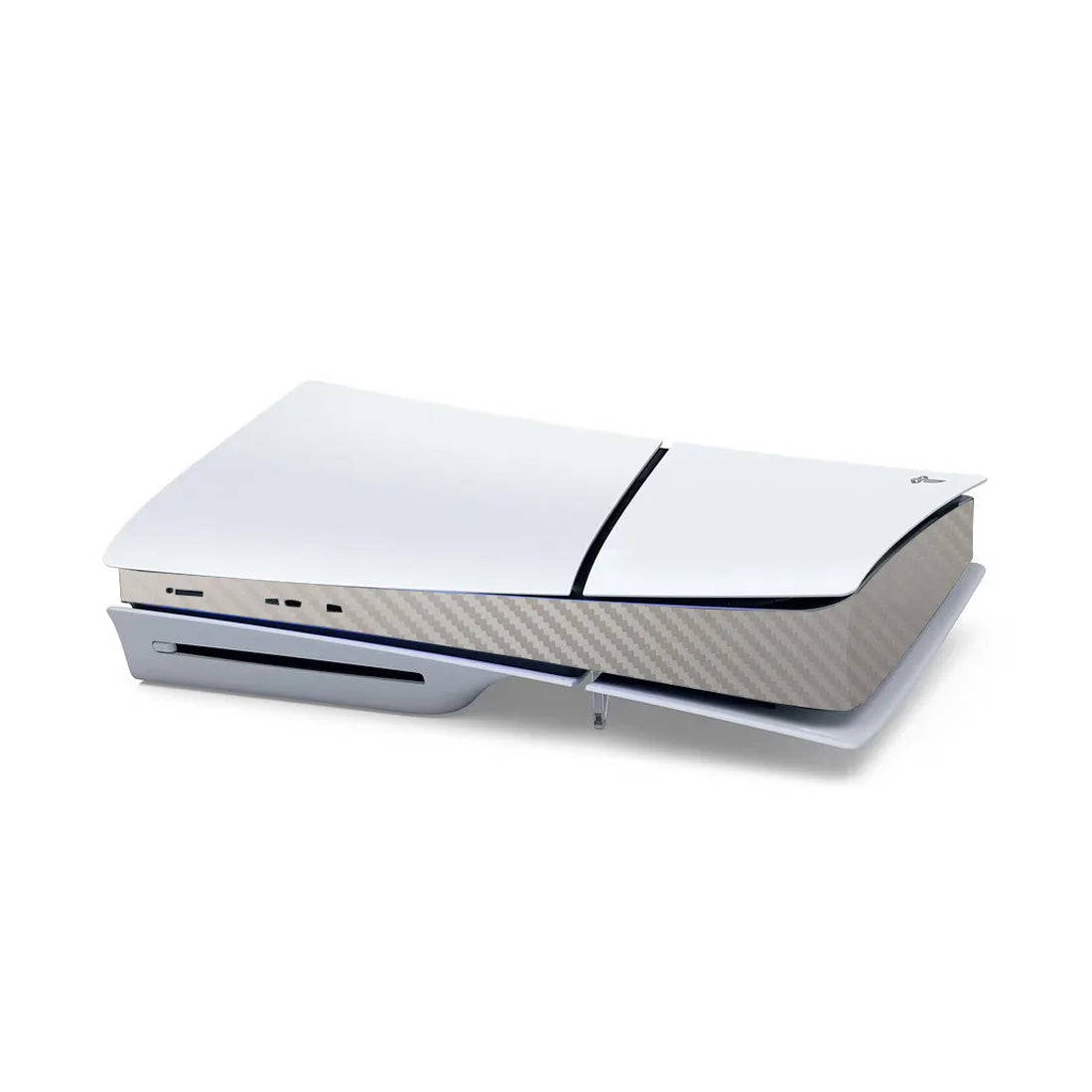 PS5 Slim Carbon Fiber Skin Cover Sticker – Center Console Decal Protective Wrap for PlayStation 5 Accessories (2025 Edition)