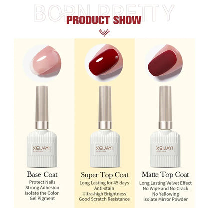 10ml Clear Builder Nail Gel – Strengthening Extension Gel & Base Coat in a Bottle, Soak-Off UV/LED Polish
