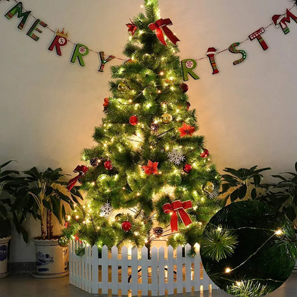 1000 LED Green Wire Fairy String Lights | Waterproof Christmas Tree & Holiday Decor, US/EU Plug 110V/220V