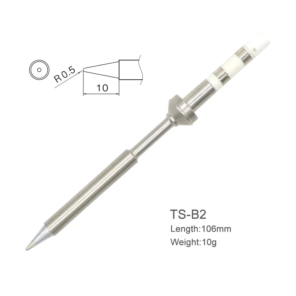 TS100/TS101 Soldering Iron Tips - Pine64 Pinecil Replacement Tips TS Series BC2 C4 Compatible Models