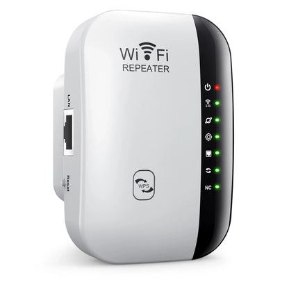 300Mbps Wireless WiFi Repeater — 2.4G WiFi Extender & Signal Booster, 802.11N Router Adapter for Home & Office