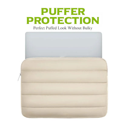 Puffy Laptop Sleeve 13-14 Inch — Protective Laptop Cover for Women, Fits iPad Pro 12.9, MacBook Pro 14, MacBook Air 13, and Tablets
