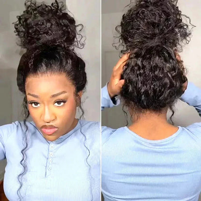 Invisi Strap HD 360 Full Lace Wig – 250 Density Precut Lace Frontal Wig, Drawstring Snug Fit, Pre-Plucked Glueless Human Hair Wig