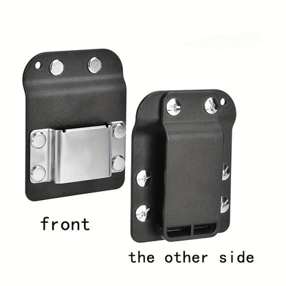 Clip-On Tool Belt with Drill Holder – Portable Hook Holster for Cordless Drill, Nailer, Tape Measure & Hand Tools