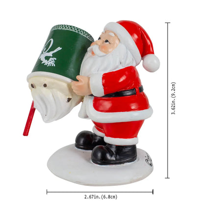 Christmas Village Set Accessories – Collectible Figurines for Kids, Home, Fireplace & Holiday Decoration