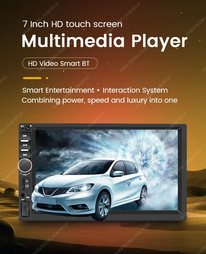 MEKEDE 1DIN MP5 Player — 7" HD Touchscreen Car Radio with USB, Bluetooth & TF Card for Universal Auto Multimedia