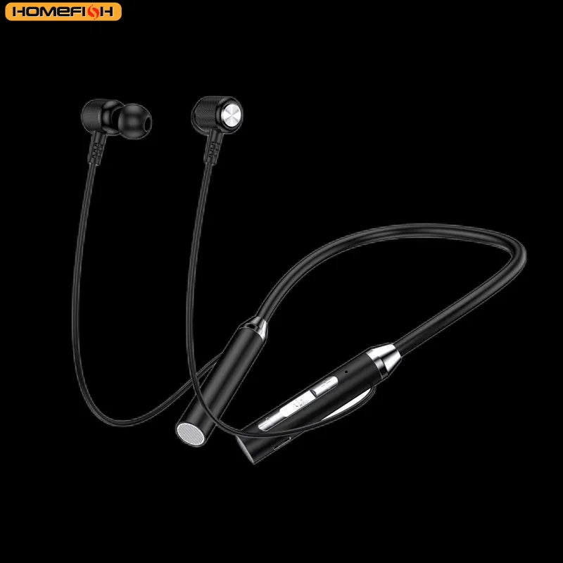 9D Bluetooth Wireless Earphones - Magnetic Sport Neckband TWS Earbuds with Mic