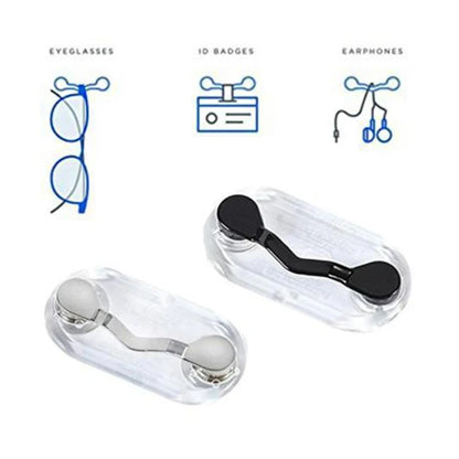 Magnetic Sunglasses Holder Clip - Multi-Purpose Glasses, Badge, Headset and Brooch Hanging Hook