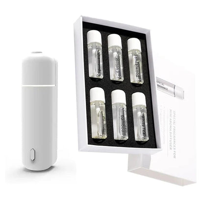 Mini USB Rechargeable Car Aroma Diffuser – Essential Oil Fragrance Air Freshener Vent Clip