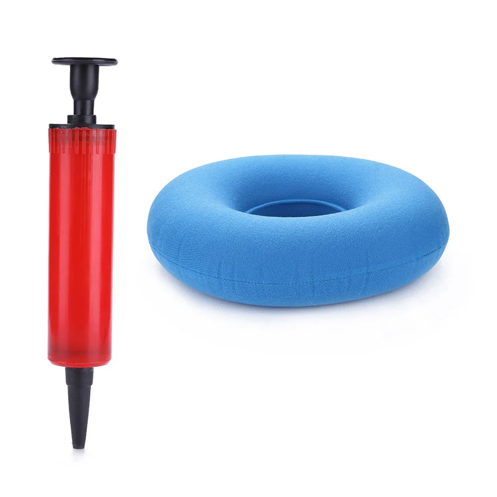 35cm Medical Donut Cushion – Hip Support & Tailbone Pain Relief Seat Pad for Hemorrhoids, Anti-Bedsore Pillow with Pump