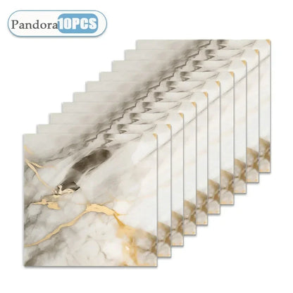Self Adhesive Tile Wallpaper Stickers - 10/20/40PCS Waterproof 30x30cm Floor Decals for Kitchen, Bathroom & Home Decor