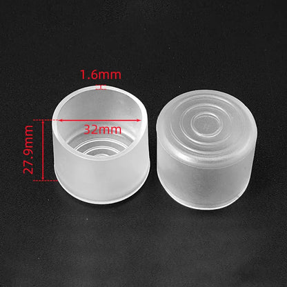 Transparent Silicone Furniture Leg Protectors - Round Chair & Table Foot Covers for Scratch Prevention