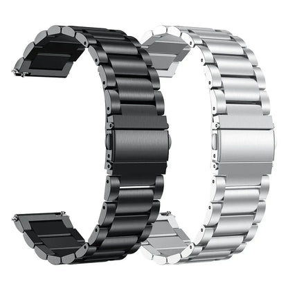 22mm/20mm Metal Watch Strap – Compatible with Garmin Vivoactive 3/4/5, Forerunner 245/645/745/965, Venu 2/3, SQ2 Music