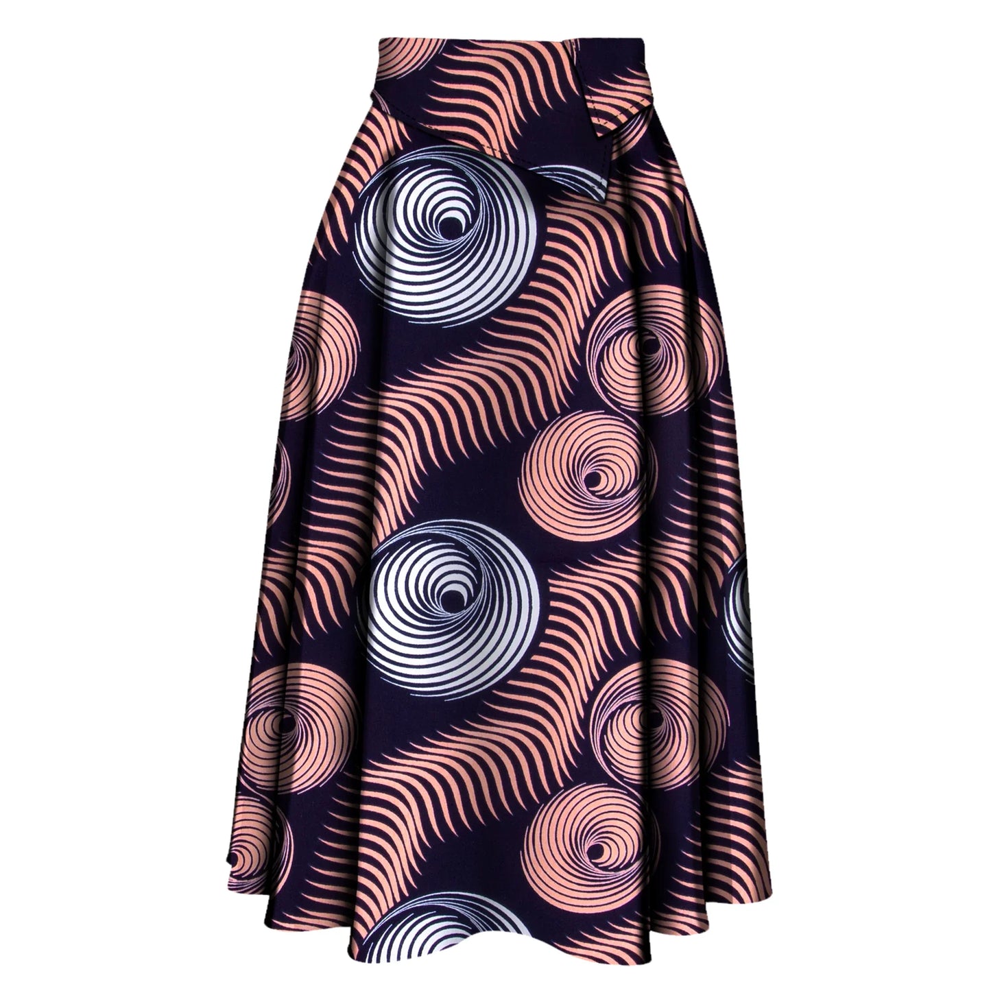 African Ankara Skirt for Women - High Waist Long Printed Party Skirt