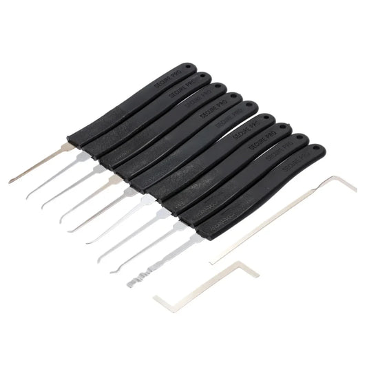 Door Lock Pick Set - Professional Locksmith Quick Opener Tools with 2 Tension Wrenches