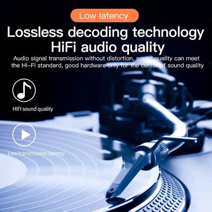 Bluetooth 5.3 Transmitter & Receiver | Low Latency Stereo AUX 3.5mm, Optical Wireless Audio Adapter with Remote Control for TV & PC