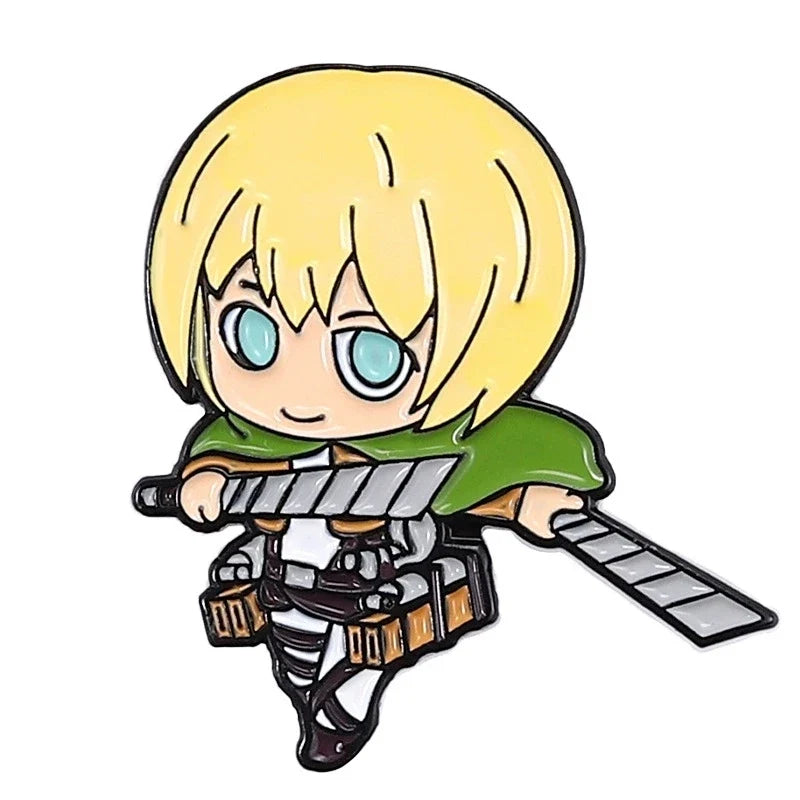 Attack on Titan Enamel Pin Badge - Anime Metal Lapel Pin for Bags, Backpacks & Fan Collectible Gift