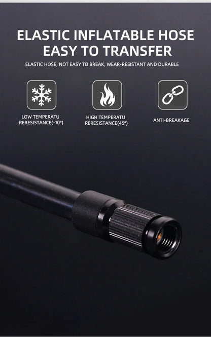 ThinkRider 120 PSI Mini Electric Bike Pump – Portable Tire Inflator with Digital Gauge Display