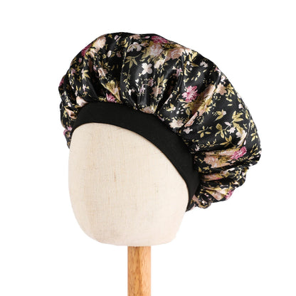 African Print Kids Satin Bonnet - Adjustable Ankara Sleep Cap for Babies & Children, Silk Shower Hat