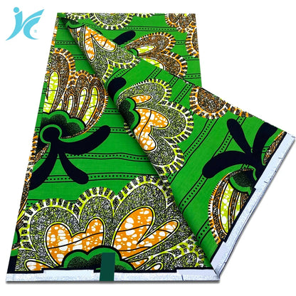 African Real Wax Print Fabric - 100% Cotton Ankara Sewing Material Wholesale Quality