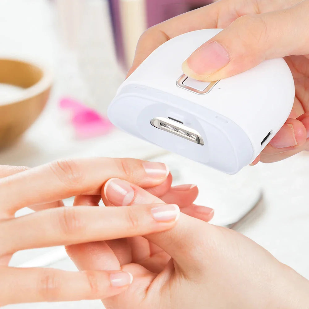 USB Rechargeable Electric Nail Clippers with Light - Automatic Nail Trimmer for Baby and Adult Manicure Care