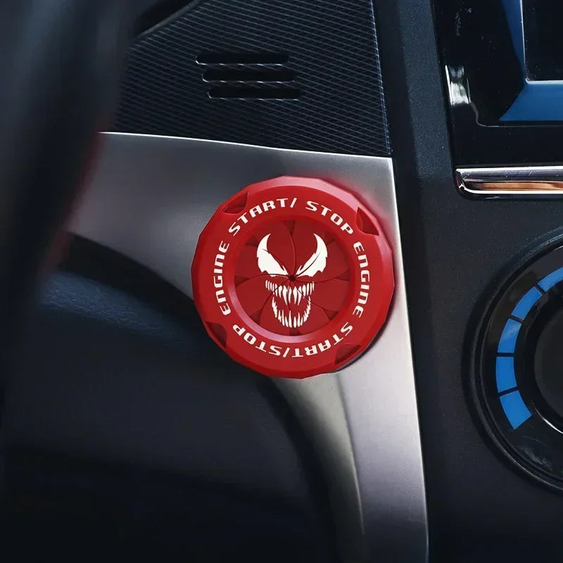 Car One-Key Start/Stop Button Cover – Engine Ignition Protective Sticker for Car & Motorcycle Interior Decoration