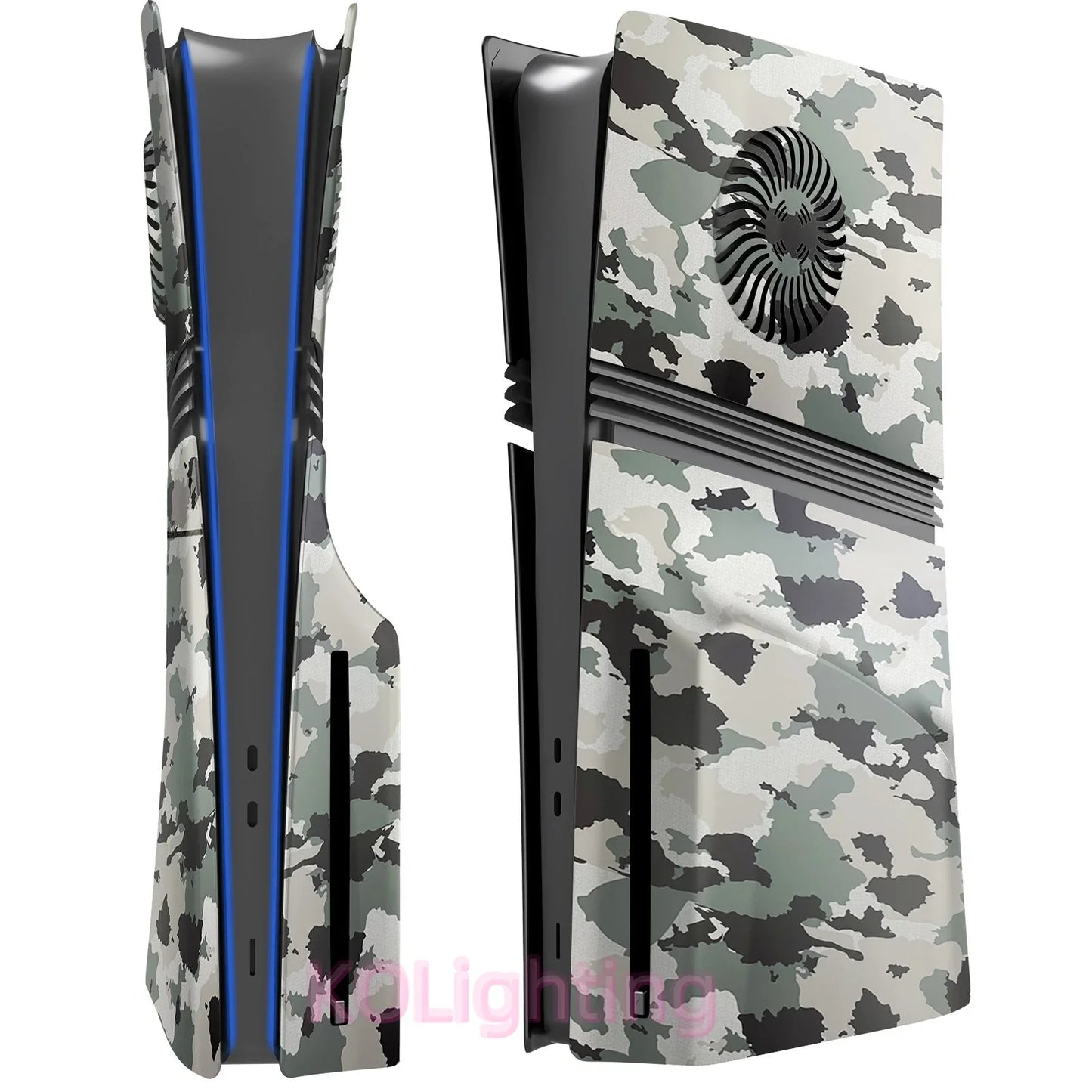 High-Strength ABS Cooling Vent Faceplate – Matte Replacement Shell for PS5 Pro Disc Console