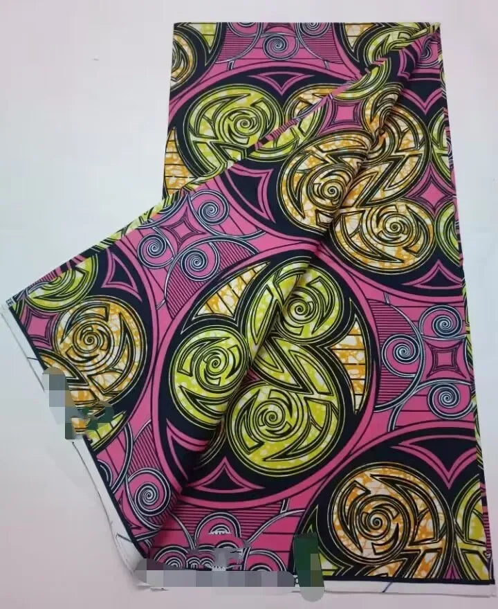 African Ankara Wax Print Fabric - 100% Cotton Batik Patchwork Sewing Material for Dresses & Crafts