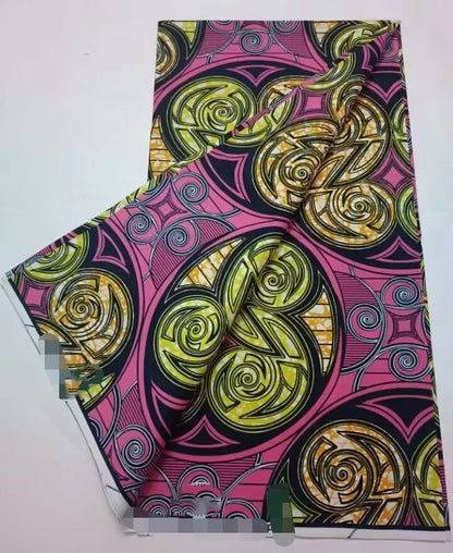 African Ankara Wax Print Fabric - 100% Cotton Batik Patchwork Sewing Material for Dresses & Crafts