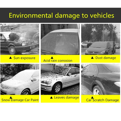 Universal Car Cover - Outdoor Full Exterior Snow Sun Dustproof Protection Cover for Sedan SUV Hatchback Vehicles