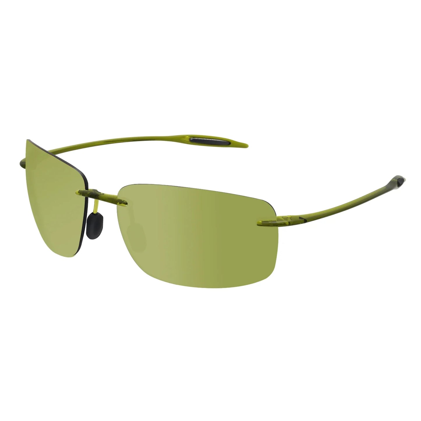 MAXJULI The Matrix Classic Polarized Sports Rimless Sunglasses – Ultralight Rectangle Frame for Men, Driving, UV400 Protection, Model MJ8009
