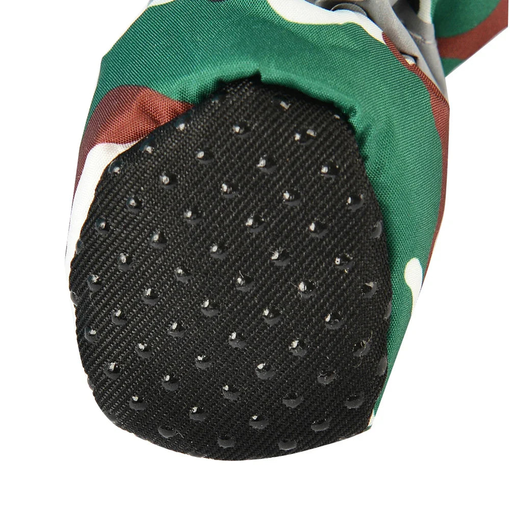 Pet Dog Shoes: 4pcs Anti-Slip Adjustable Paw Boots for Small and Large Dogs - Soft Chihuahua Socks, Dachshund Puppy Outdoor Sneakers